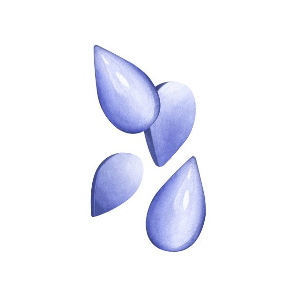 热蜡脱毛颗粒。下降。脱毛和脱毛。美丽的概念。美容沙龙。水彩插图图片下载