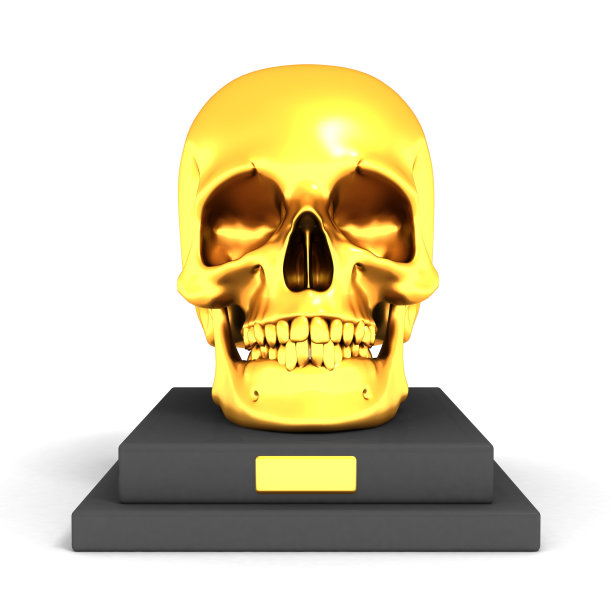3D金骷髅奖图片下载