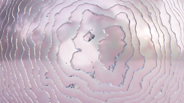 粉红色几何螺旋地质分层纹理图形。闪亮的粉红色银色地质纹理漩涡背景纹理图片下载