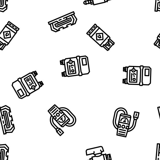 气能油动力管道矢量无缝模式图片下载