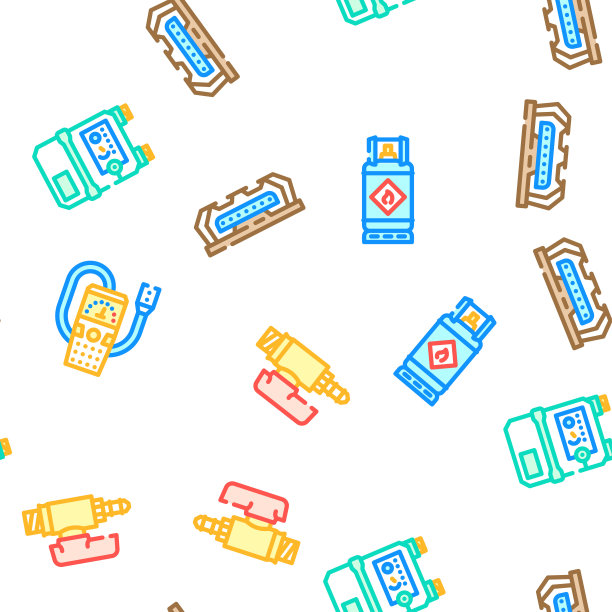 气能油动力管道矢量无缝模式图片下载