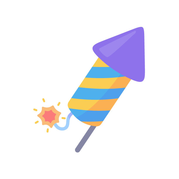 方烟花。为聚会创造乐趣的彩色烟花。图片下载