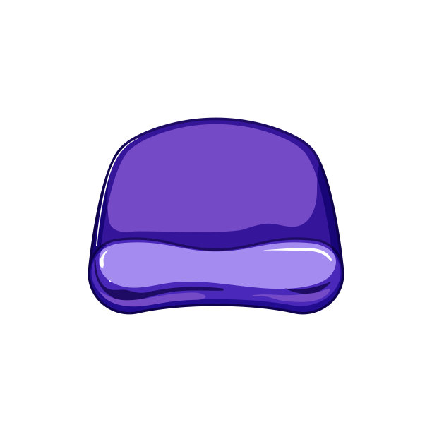 形状鼠标垫卡通矢量插图图片下载