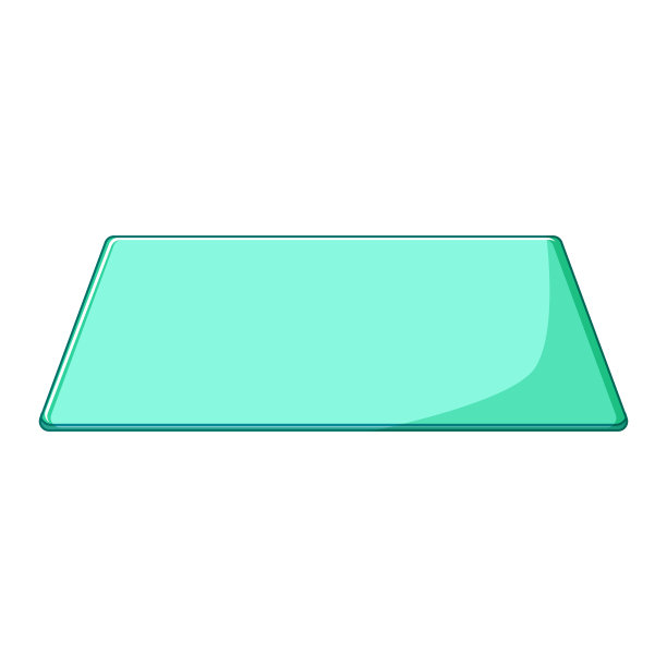 办公室鼠标垫卡通矢量插图图片下载