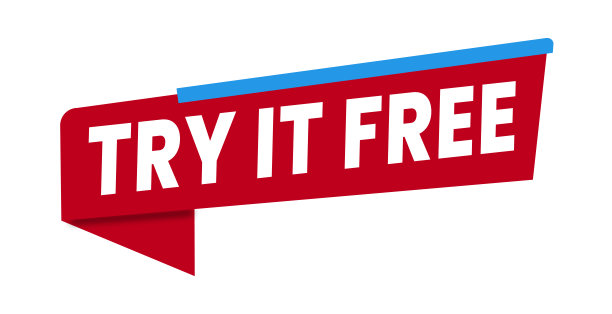 免费试用-图标，标志，横幅，标签，丝带模板，矢量。图片下载