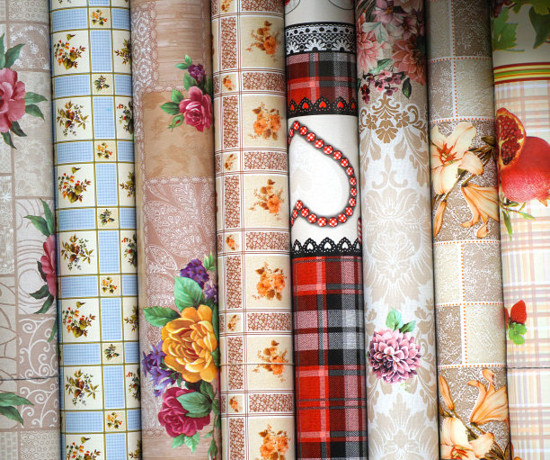 在集市上出售的桌布、图案、质地图片下载