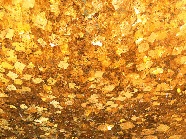 金箔的质感，金色的背景，图片来自佛像背面。图片下载