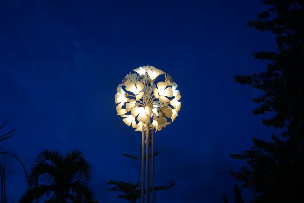 公园灯的特写图片下载