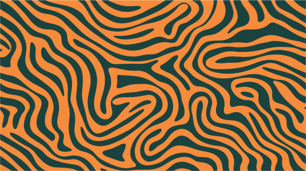 抽象的背景与可爱的波浪线图案。现代平面设计。连续斋月圆重复纹理。简单的矢量插图。波浪复古时髦的70年代90年代背景纹理。图片下载