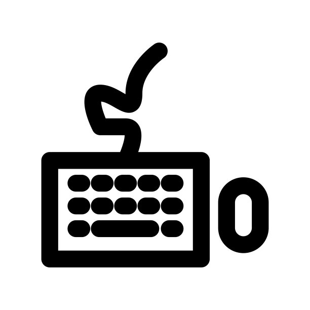 键盘图标矢量。黑色插图孤立在白色背景。EPS10图片下载