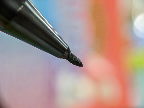 宏的黑色标记提示与模糊的背景图片下载