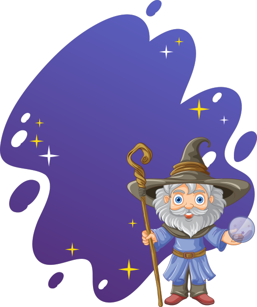 向导卡通人物，文字用黑色空间图片下载