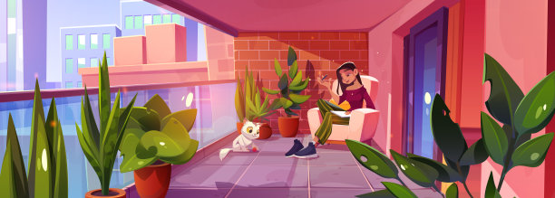 一个女孩坐在阳台上写日记图片下载