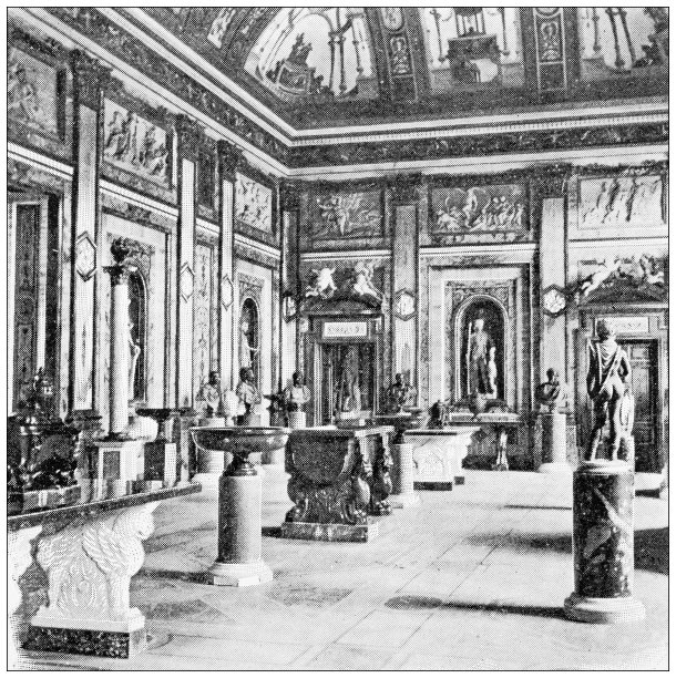 罗马古色古香的旅行照片:波勒赛别墅图片下载