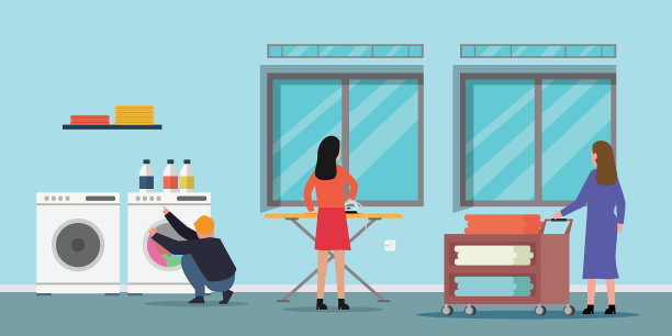 家用电器和家政。图片下载