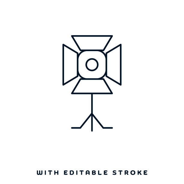 Studio Light Line图标设计图片下载