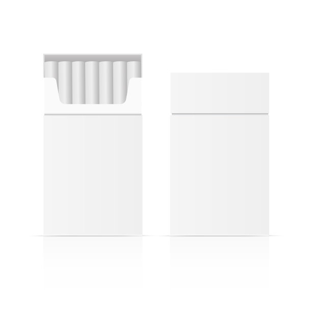 包或包的香烟打开，关闭。向量图片下载