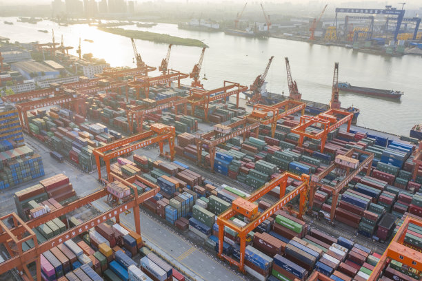 广州港集装箱码头航拍照片图片下载