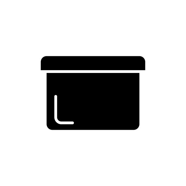 食品容器盒子图标矢量设计模板图片下载