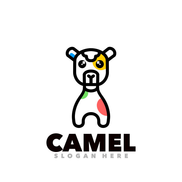 骆驼线条设计图片下载