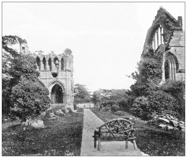 苏格兰古老的旅行照片:Dryburgh修道院图片下载