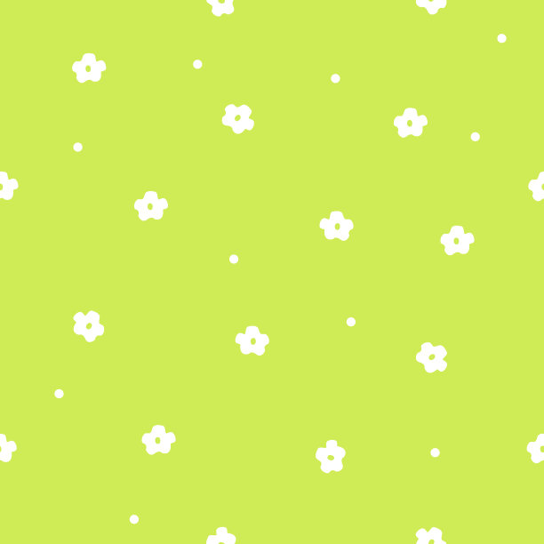 无缝花卉图案，绿色背景，纹理图片下载