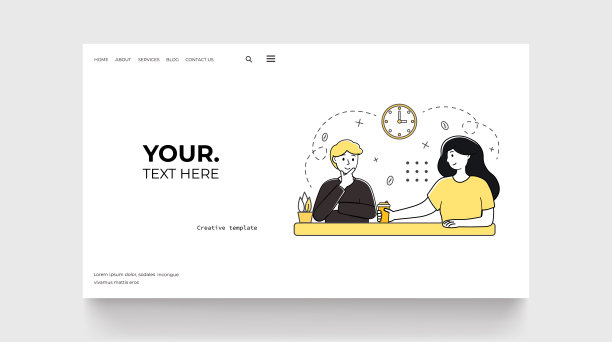 咖啡时间的概念。办公室休息时喝杯咖啡图片下载