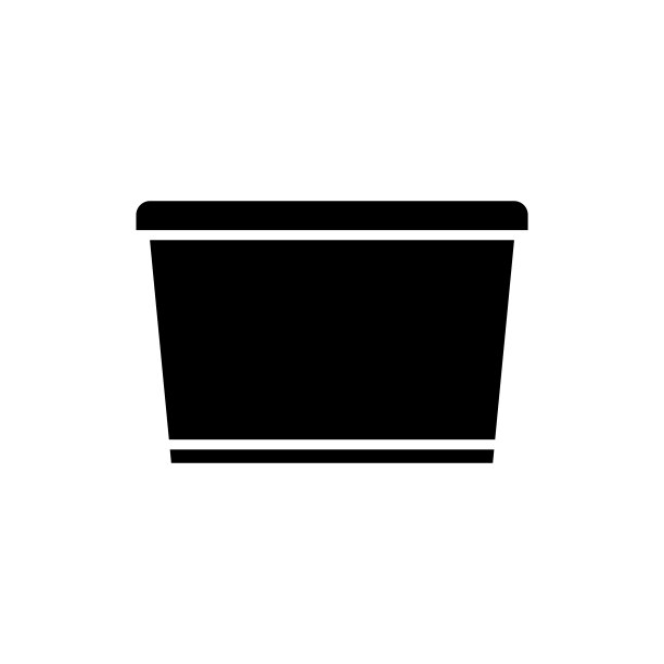 食品容器盒子图标矢量设计模板图片下载