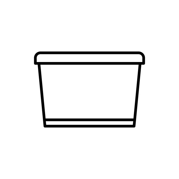 食品容器盒子图标矢量设计模板图片下载