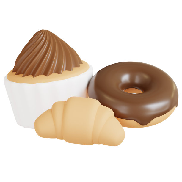 甜食3D插图图片下载