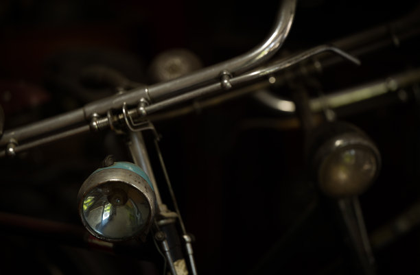 老式自行车的特写。中国,北京图片下载