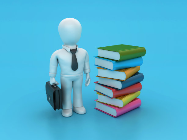 一摞有商业特色的书图片下载