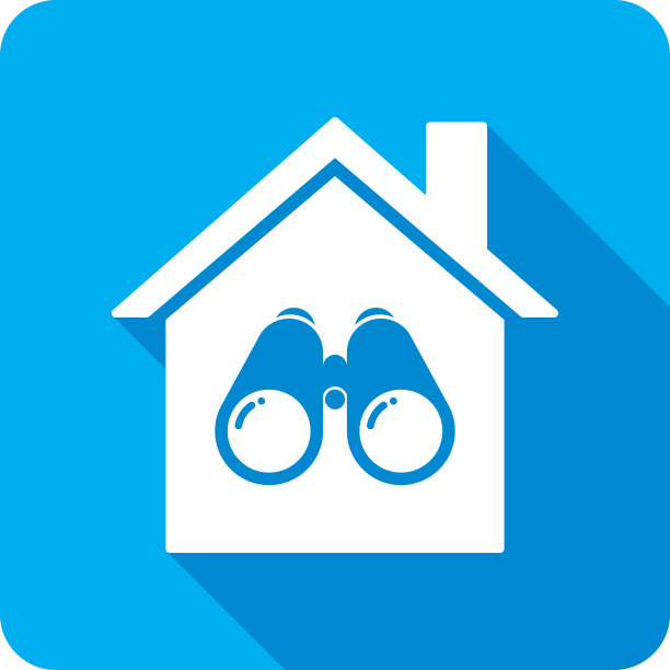 House双筒望远镜图标剪影图片下载