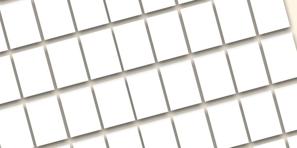白色对角线矩形模型的模式躺在中性光背景(平面)。纸空白模拟。品牌识别，名片，杂志页面。和文章图片下载