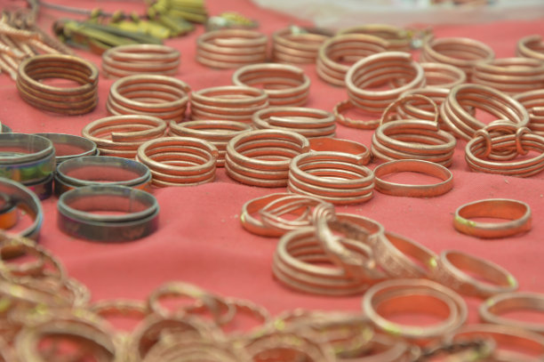 手工铜戒指风格，使用代替玫瑰金，铜看起来更好。图片下载