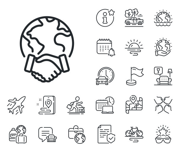 全球业务线图标国际图片下载