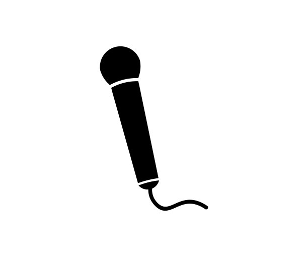 麦克风图标。卡拉ok麦克风。播客麦克风。网络和移动图标矢量设计和插图。图片下载