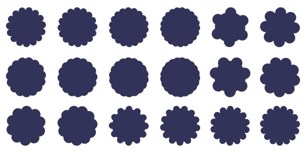 收集扇贝黑色轮廓框架。销售标签。折扣徽章和标签，星爆价格贴纸。矢量插图集。图片下载