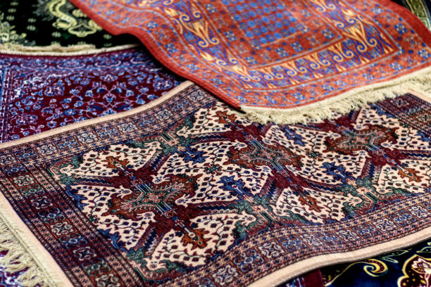 有很多东方图案的地毯。背景,封面图片下载