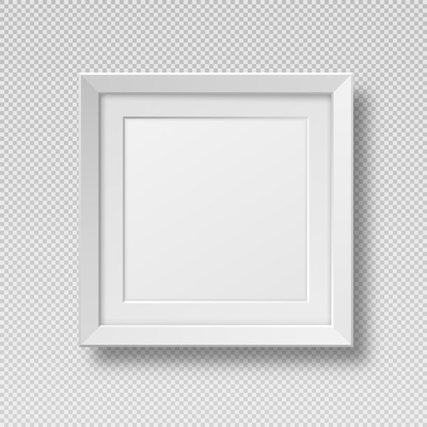 白色相框。图片下载