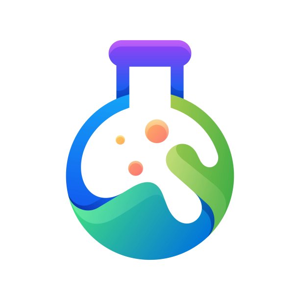 矢量插图实验室渐变彩色风格图片下载