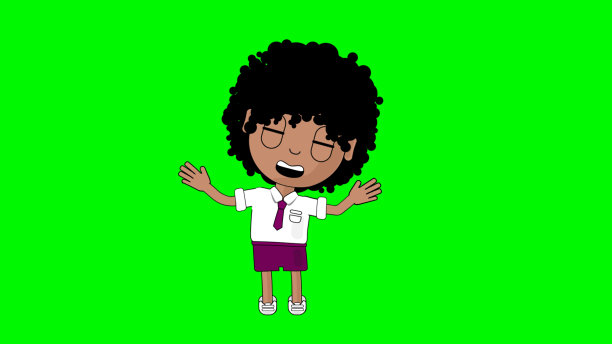 男孩歌舞卡通人物阿尔法阿凡达图片下载