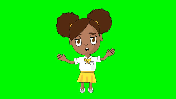 女孩歌舞卡通人物阿尔法阿凡达图片下载