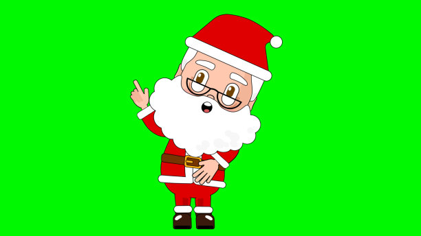 圣诞老人思考卡通人物阿尔法阿凡达图片下载