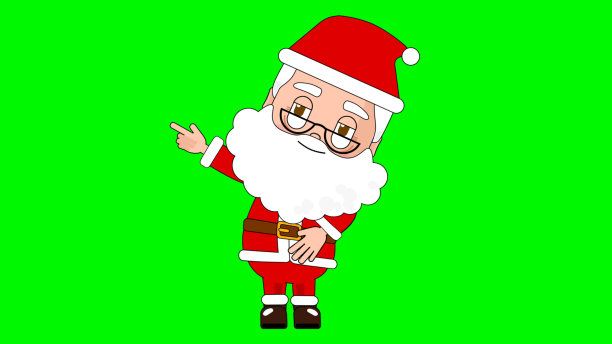 圣诞老人思考卡通人物阿尔法阿凡达图片下载