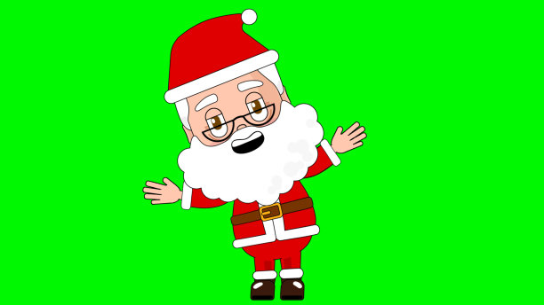 圣诞老人歌舞卡通人物阿尔法阿凡达图片下载