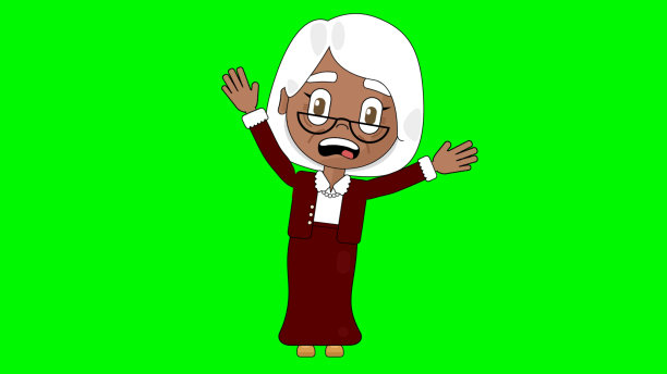 老奶奶吓坏了卡通人物阿凡达图片下载