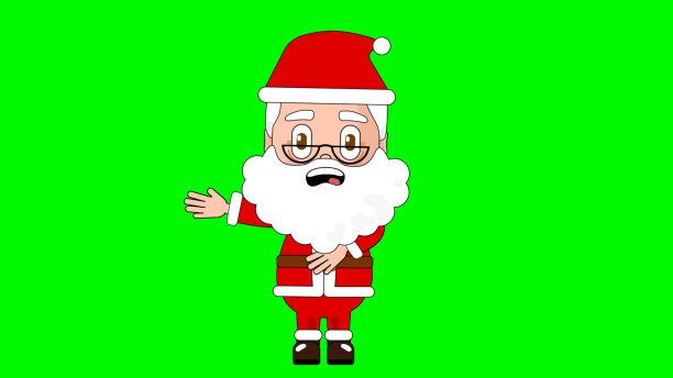 圣诞老人震惊了卡通人物阿尔法阿凡达图片下载