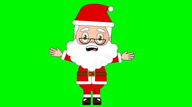 圣诞老人吓坏了卡通人物阿尔法阿凡达图片下载