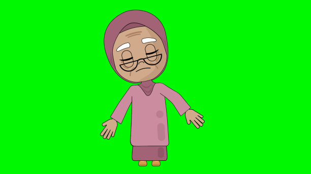 老奶奶失望的卡通人物阿尔法阿凡达图片下载